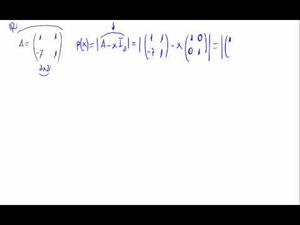 Diagonalización de una matriz 2x2