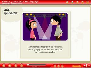 Objeto Digital de Aprendizaje. Verbos y Funciones del Lenguaje (Educarchile)