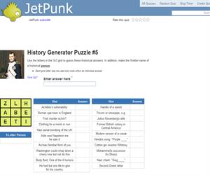 History Generator Puzzle 5