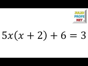 Solución de una ecuación cuadrática  (JulioProfe)