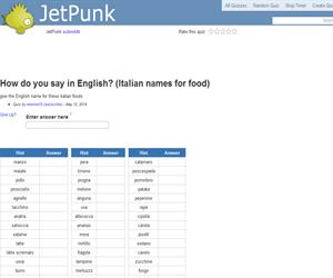 How do you say in English? (Italian names for food)