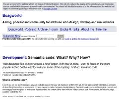 "Semantic Code: What? Why? How?", artículo de Paul Boag en su blog Boagworld