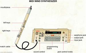 Midi wind synthesizer  (Visual Dictionary)