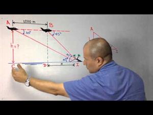 Problema de Trigonometría usando triángulos rectángulos (JulioProfe)