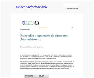 Extracción y separación de pigmentos fotosintéticos