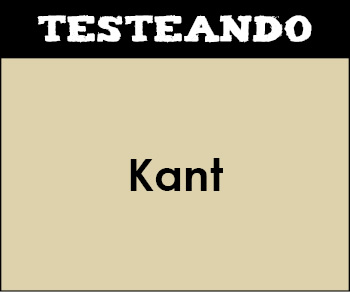 Kant. 2º Bachillerato - Historia de la Filosofía (Testeando)