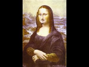 La Gioconda con bigote L.H.O.O.Q  de Marcel Duchamp
