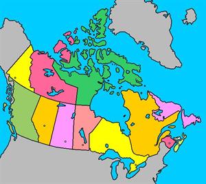 Mapa interactivo de Canadá: provincias y capitales (luventicus.org)