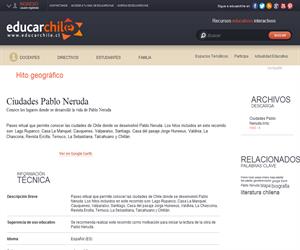 Ciudades Pablo Neruda (Educarchile)