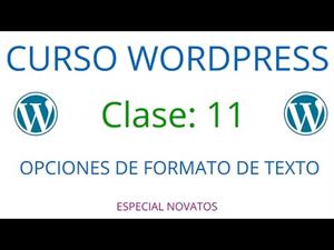 Wordpress Novatos | Clase 11 | Opciones de formato de texto