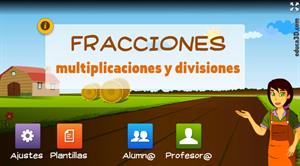 Multiplicación y División de fracciones - Unidad interactiva (educa3d)