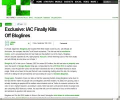 IAC Finally Kills Off Bloglines (TechCrunch)