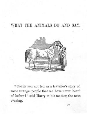 What the animals do and say (International Children's Digital Library)