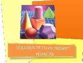 Volumen de cubos, prismas y pirámides