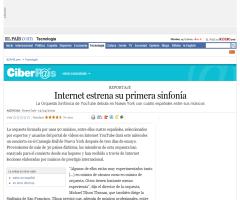 Internet estrena su primera sinfonía- El País 15/04/09