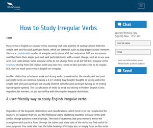 How to study irregular verbs