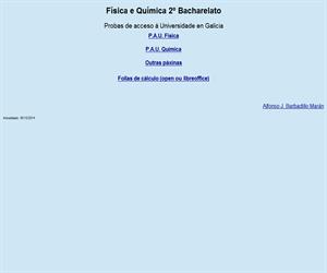 Exámenes de Física y Química para la PAU (Galicia)