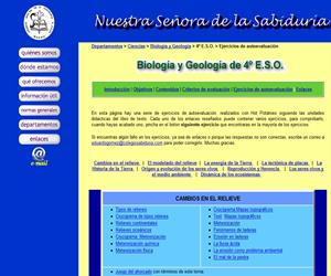 Ejercicios interactivos de biología y geología