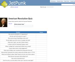 American Revolution Quiz