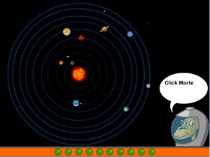 Sistema solar, un juego de ciencias de Cyberkidz