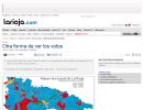 Otra forma de ver los votos mapa municipal de la rioja, articulo publicado por  LUIS JAVIER RUIZ 24.05.11