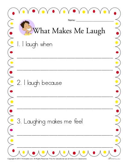 What Makes Me Laugh Writing Prompt