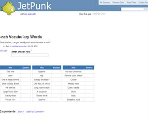 -nch Vocabulary Words