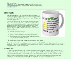 Web Design Note about Linked Data - Tim Berners-Lee