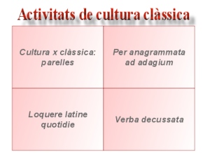 Activitats de cultura clàssica