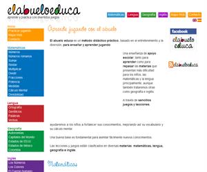 elabueloeduca.com: Matemáticas, lengua, geografía e inglés.