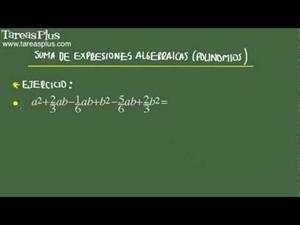 Suma de expresiones algebraicas problema 5 de 15 (Tareas Plus)