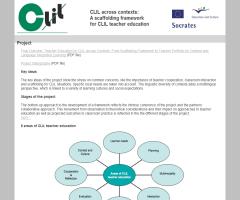 CLIL across contexts: A scaffolding framework for CLIL  teacher education