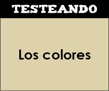 Los colores. 1º Primaria - Inglés (Testeando)