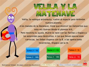 Velilla y la Matenave. Matemáticas para Primaria (vedoque.com)