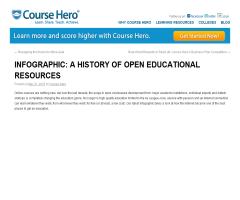 Infographic: a history of open educational resources