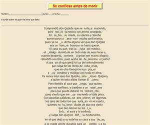 116ª Ficha de ortografía de Don Quijote de la Mancha