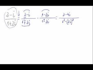 División de números complejos (forma binómica)