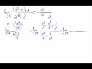 Límite de una sucesión - Cociente de polinomios