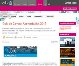 Guía de Carreras Universitarias 2012 (Argentina)