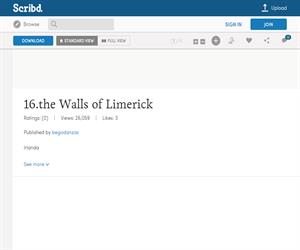 The Walls of Limerick, ficha de la danza