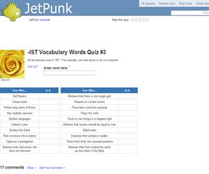 Ist Vocabulary Words Quiz 3