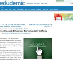 How I Integrated Classroom Technology With No Money | Edudemic