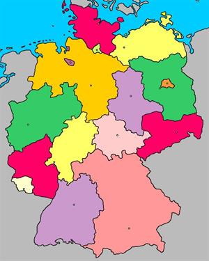 Mapa interactivo de Alemania: estados y capitales (luventicus.org)
