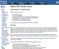 Raptor RDF Syntax Library