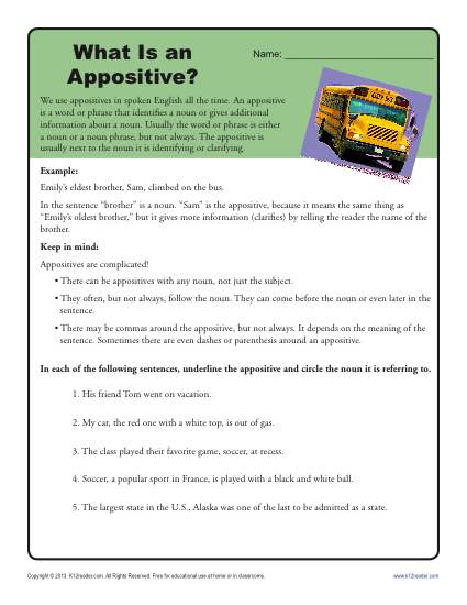 What is an Appositive?
