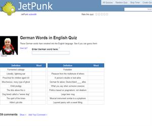 German Words in English Quiz