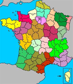 Mapa interactivo de Francia: regiones, departamentos y capitales (luventicus.org)