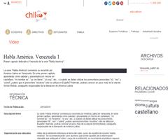 Habla América. Venezuela 1 (Educarchile)