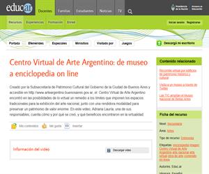 Centro Virtual de Arte Argentino: de museo a enciclopedia on line