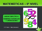 Números naturales y operaciones por Mª Edita Sueiras